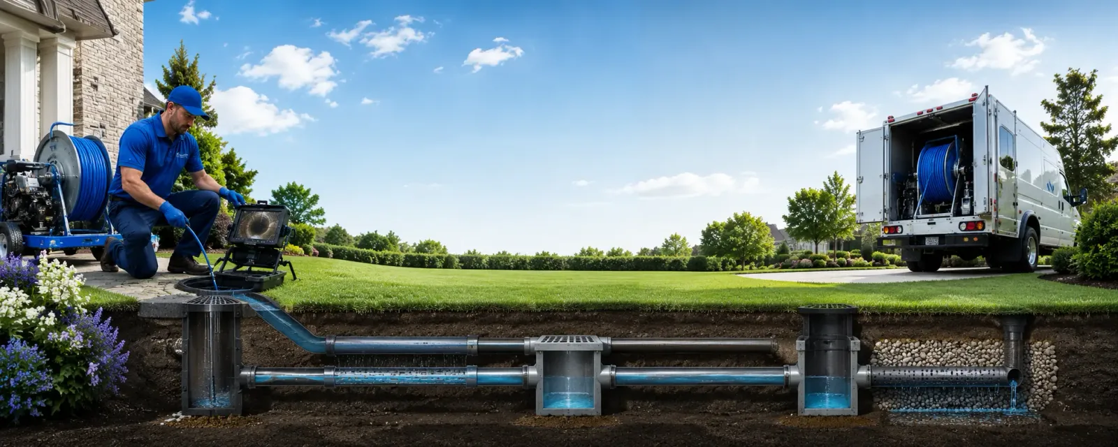 Outdoor drain cleaning information for Quitman, TX